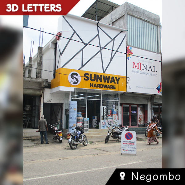 3D Glow Letters; 3D and Creative Signages; Nameboard; Trans Interior & Signage; Akuru; Creative Signages; Emboss Letters; Letters with Light; Advertising; 3D Letters; Indoor 3D Letters; Shadow Letters